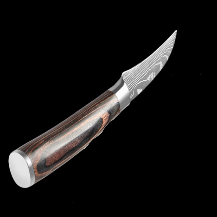 Stainless Steel Paring Knife With Wooden Handle