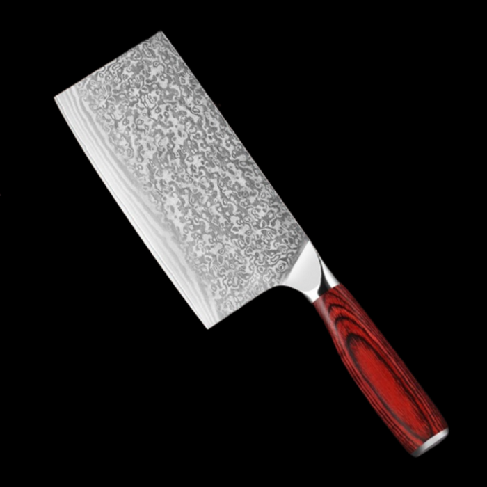 7 Inch Ultra Sharp Cleaver Knife With Honeycomb Handle