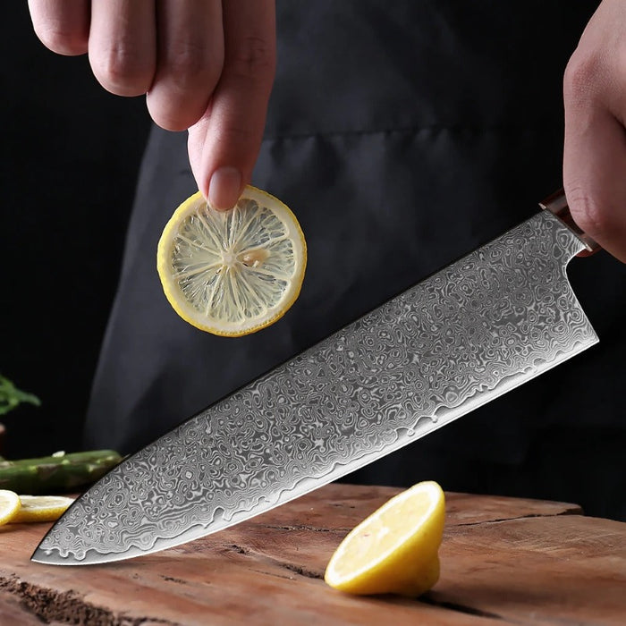 Super Sharp 8-Inch Damascus Steel Kitchen Chef Knife