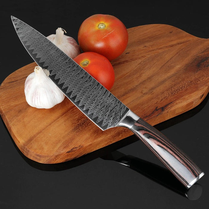 8" Inch Professional Kitchen Pattern Chef Knife