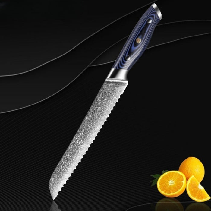 Damascus Steel Super Sharp 8-Inch Bread Knife