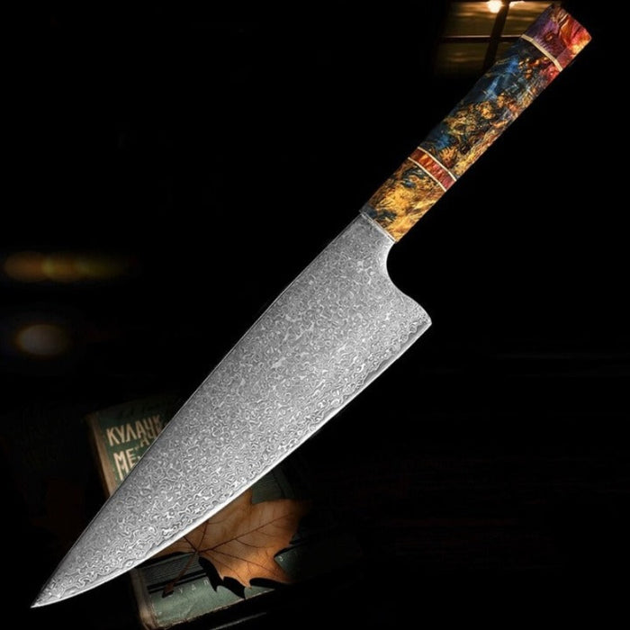 67-Layer Damascus Steel 8-Inch Sharp Chef Knife