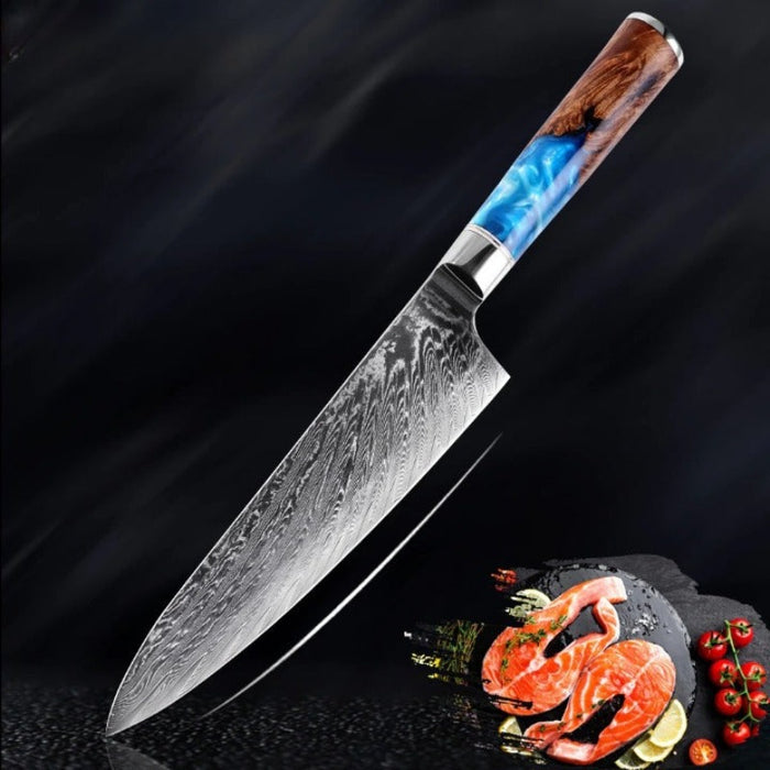 Sharp Damascus Steel Kitchen Chef Knife