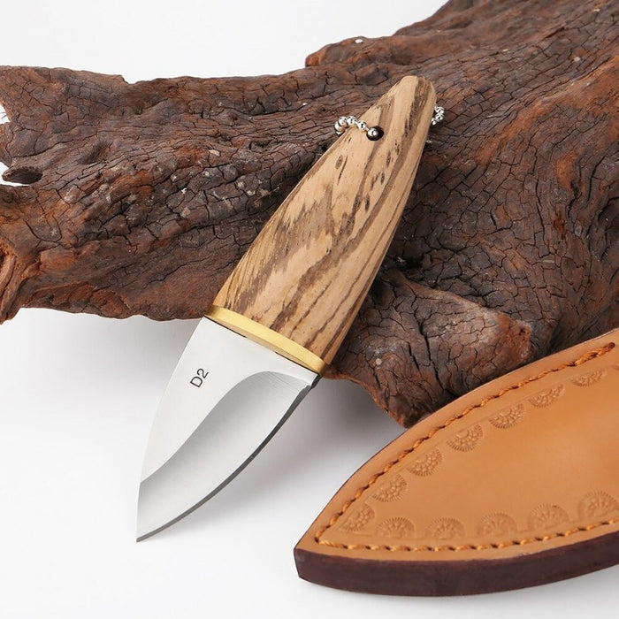 Chef Pocket Paring Knife With Olive Wood Handle