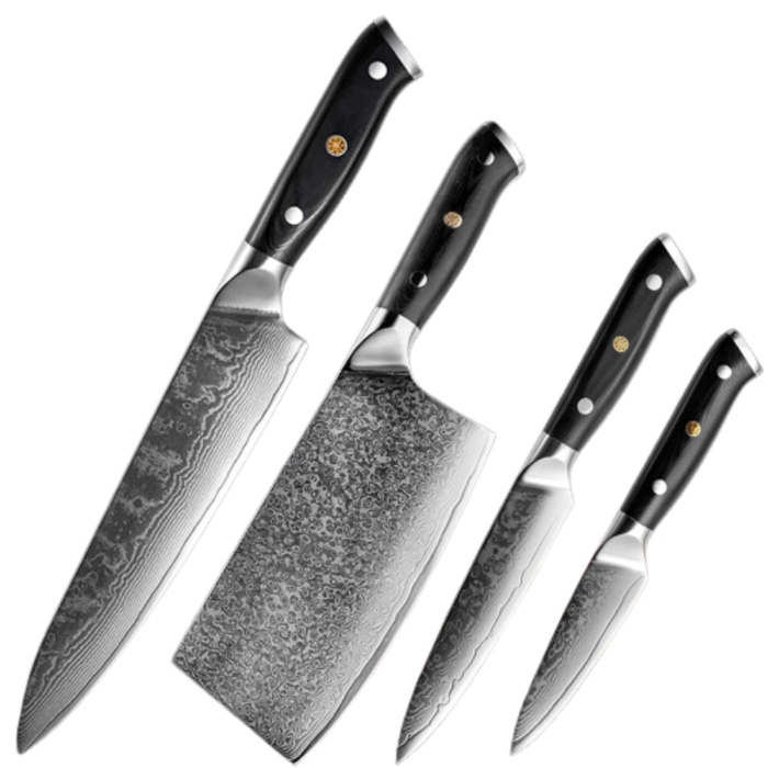 Black Plum Nail Handle Knife Sets