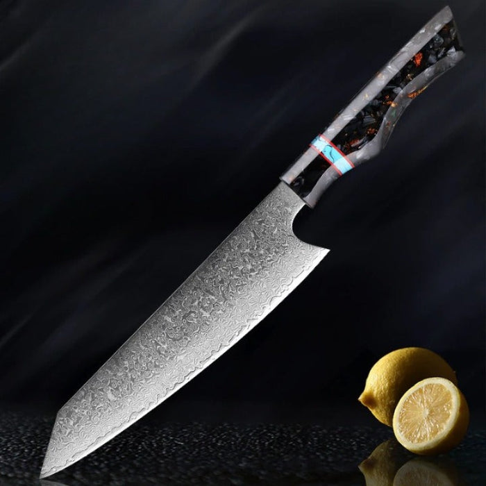 Damascus Steel 8-Inch Chef Knife With Sheath