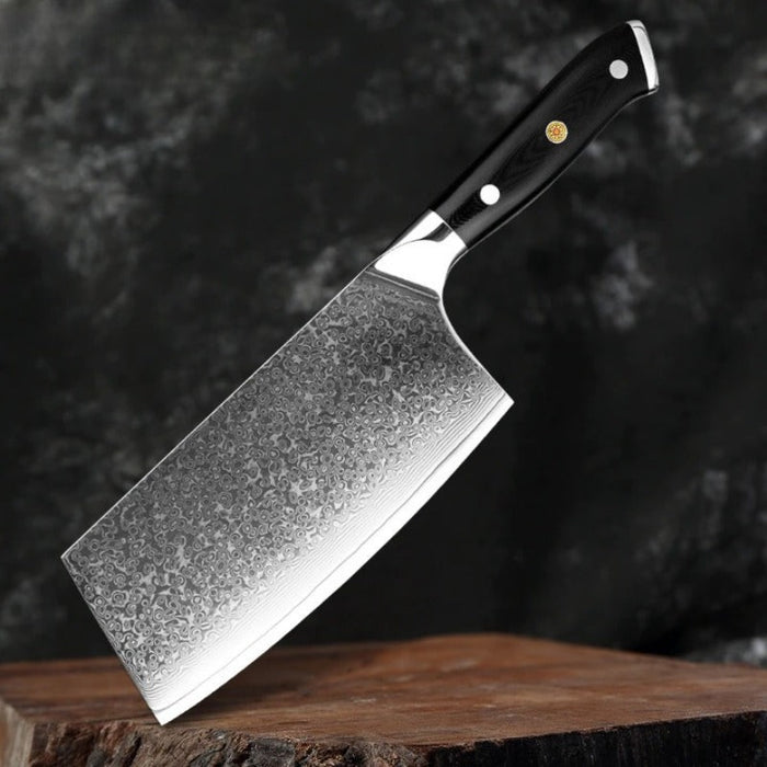 Professional Damascus Steel Razor Sharp Cleaver Knife