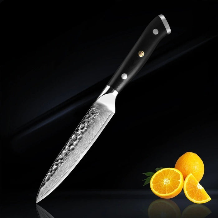 5 Inch Ultra Black Steel Chef Knife