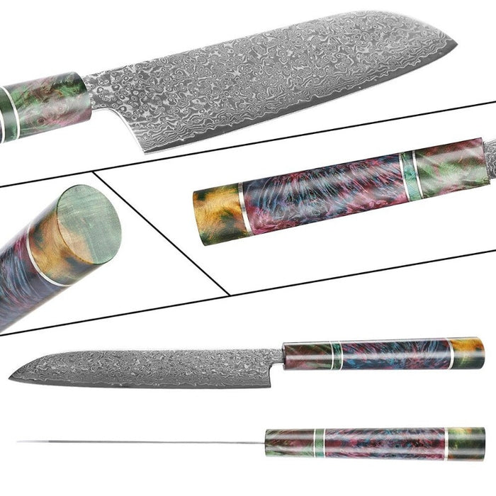 Non-Stick Slicing Japanese Steel Santoku Knives