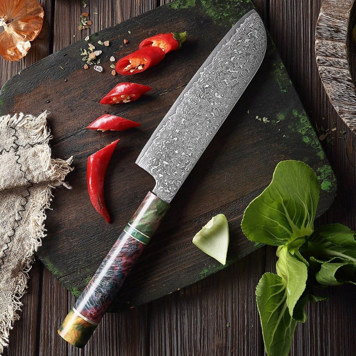 Non-Stick Slicing Japanese Steel Santoku Knives