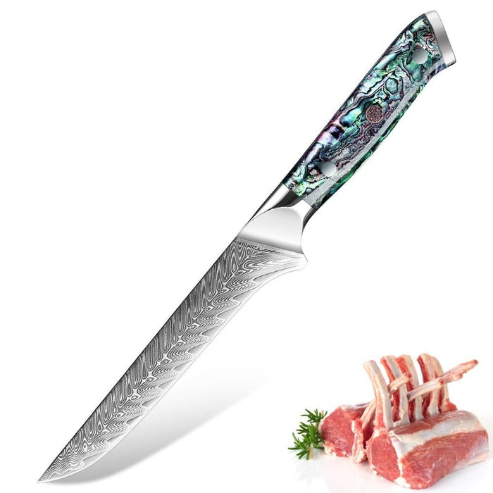 Damascus Steel Boning Steak Knife