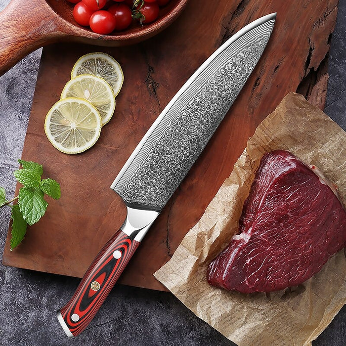 Damascus Steel Full Tang 8" Chef Knife