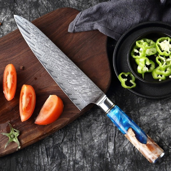 Damascus Steel Japanese Kitchen Chef Knife