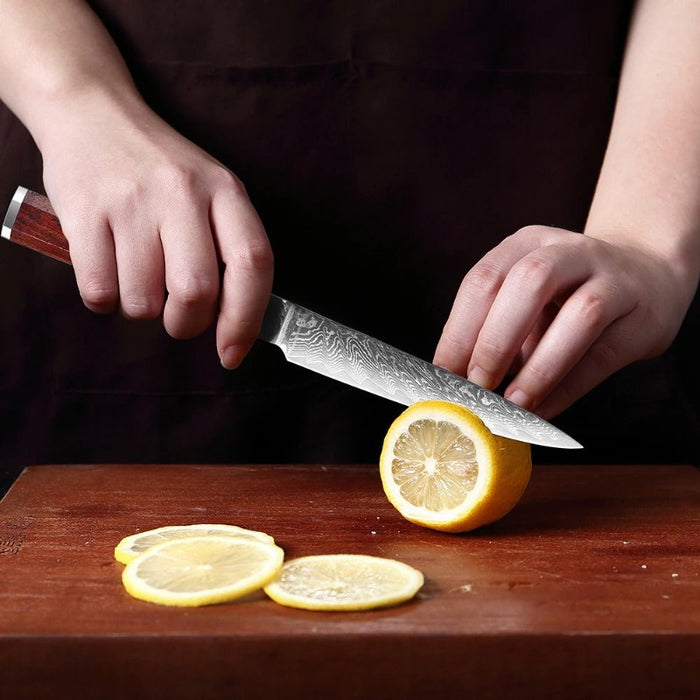 5 Inch Steak Peeling Utility Knife With Octagonal Handle