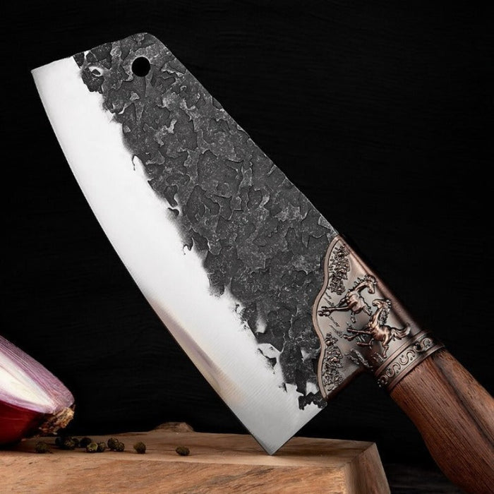 Double Horse Hard-Forged Chinese Chef Knife