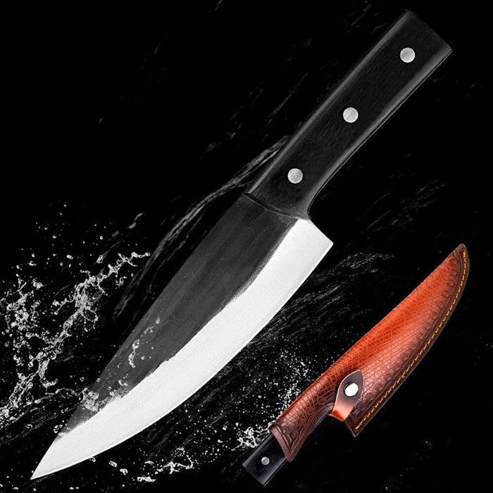 Tungsten Steel Chef Knife With Sheath