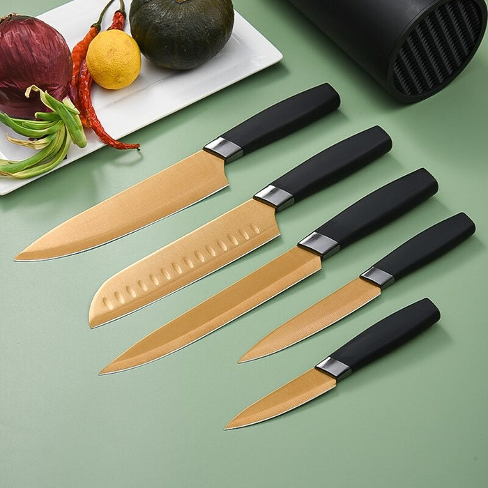 Kitchen Knife Set Slicing Tools With Knife Holder