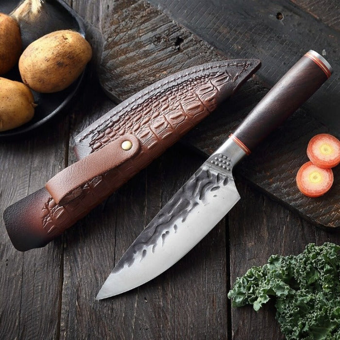 High Carbon Stainless Steel Boning Knife With Leather Case