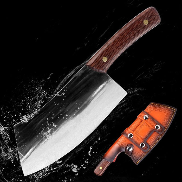 High Carbon Steel Chef Knife With Scabbard