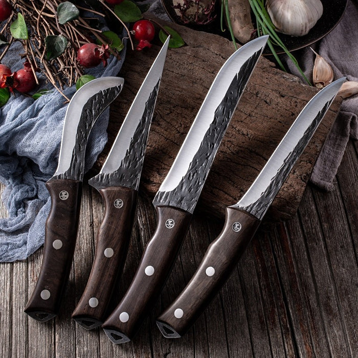 Full Tang Knife Sets With Rosewood Handle