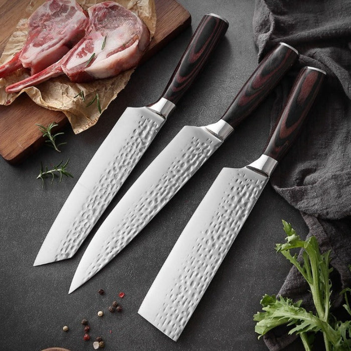 3 Pieces High-Quality Stainless Steel Kitchen Knife Sets