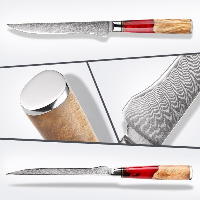 Japanese Damascus Steel Boning Knife