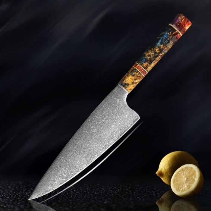 Japanese Butcher Damascus Steel Chef Knife