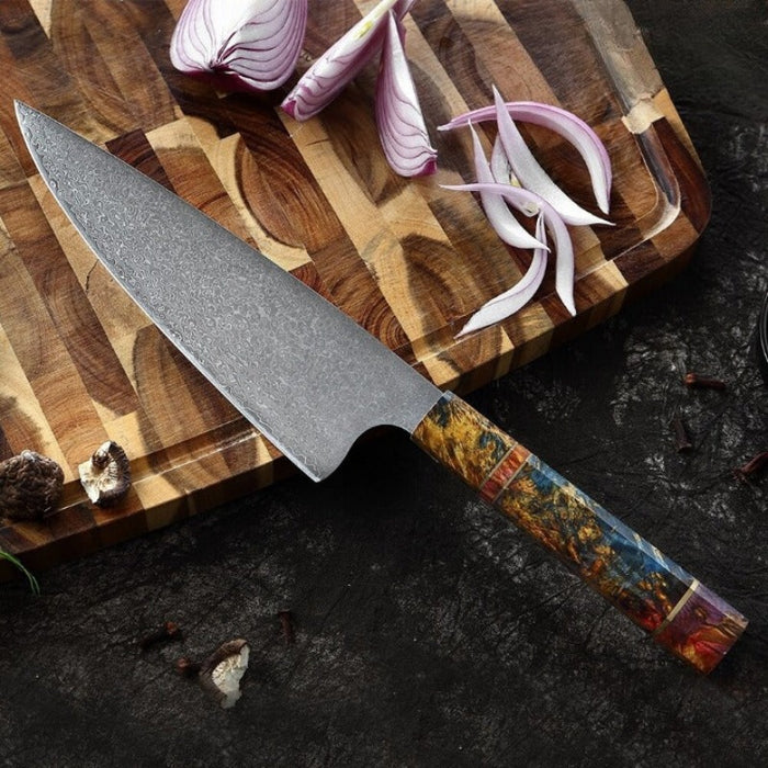 Japanese Butcher Damascus Steel Chef Knife