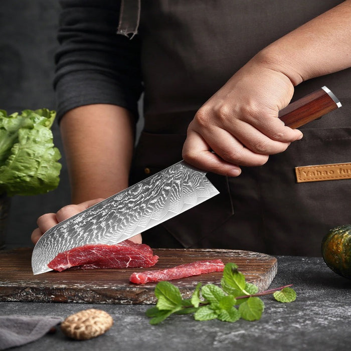 Japanese Santoku Wood Octagonal Santoku Knife