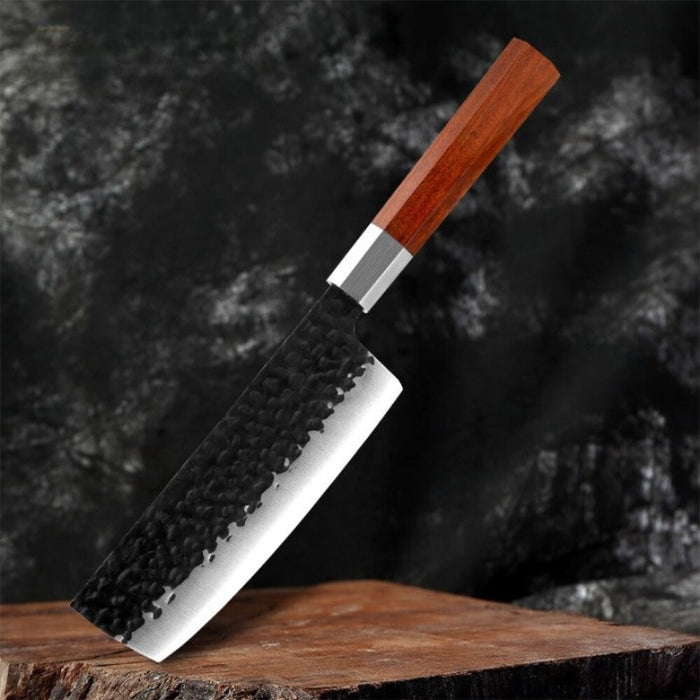 7" Cleaver Knife Octagonal Wood Handle