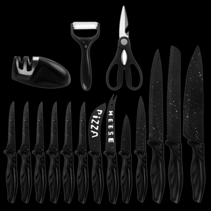 17 Pieces Multipurpose Kitchen Knife Set