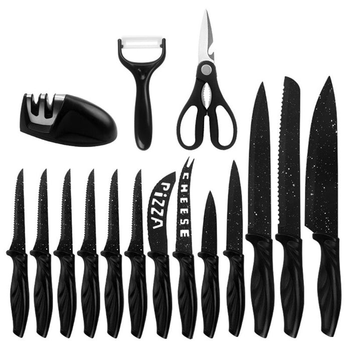 17 Pieces Multipurpose Kitchen Knife Set