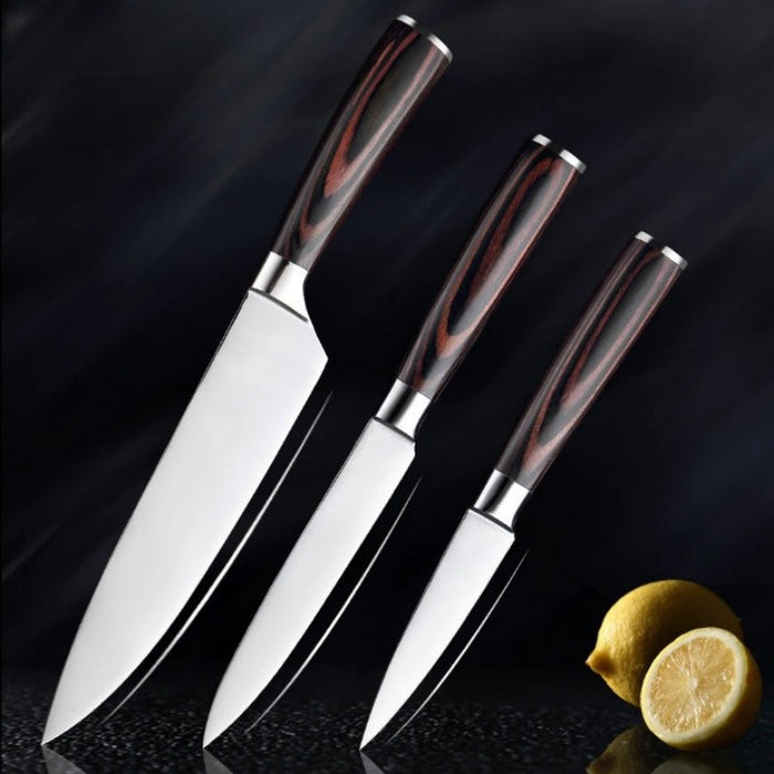 3 Pieces Stainless Steel Kitchen Knife Set