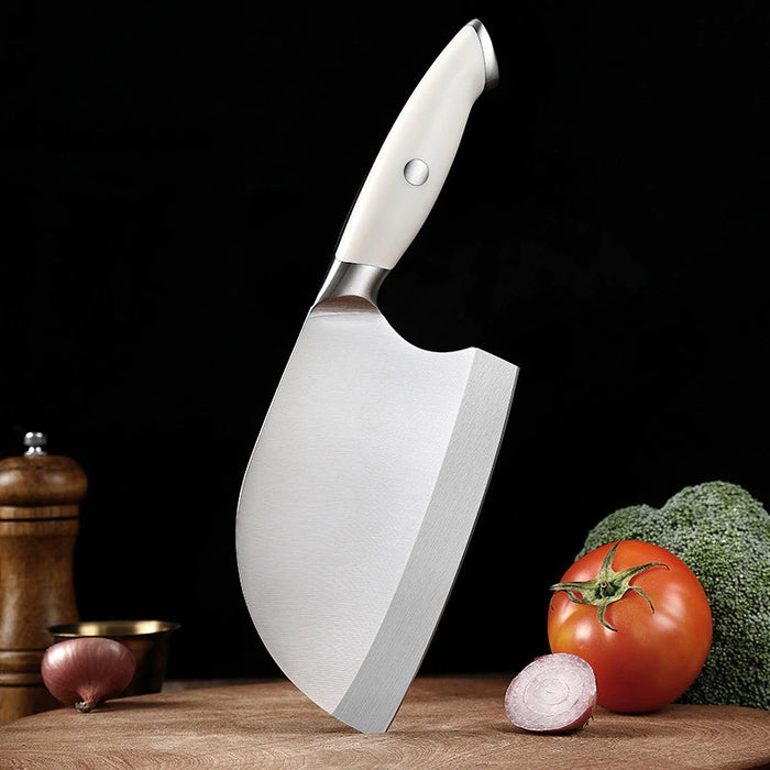 7 Inch Stainless Steel Serbian Cleaver Knife