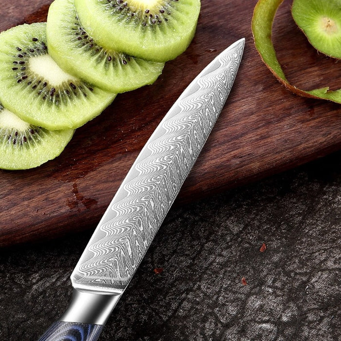 Damascus Steel Peeling Utility Knife