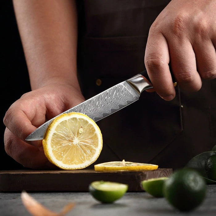 Damascus Steel Peeling Utility Knife