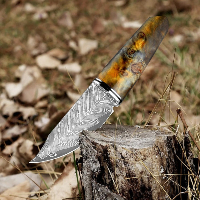 3.5 Inch Damascus Steel Mini Portable Utility Knife