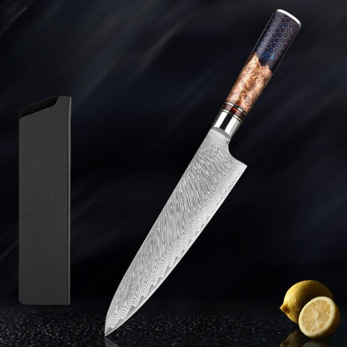 8 Inch Chef Knife 67-Layer Japanese Damascus Steel