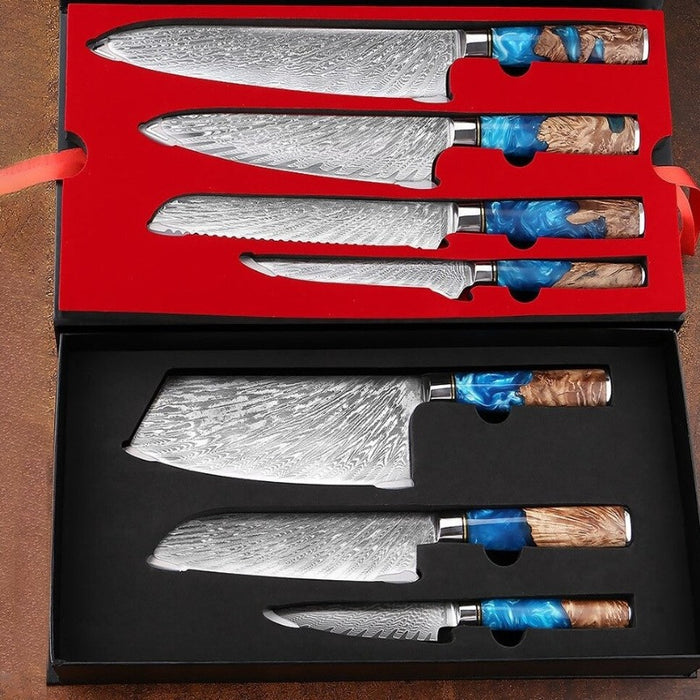 Damascus Steel 67 Layers Kitchen Knife Sets