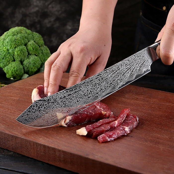 Razor-Sharp High Carbon Stainless Steel 8 Inch Cleaver Knife