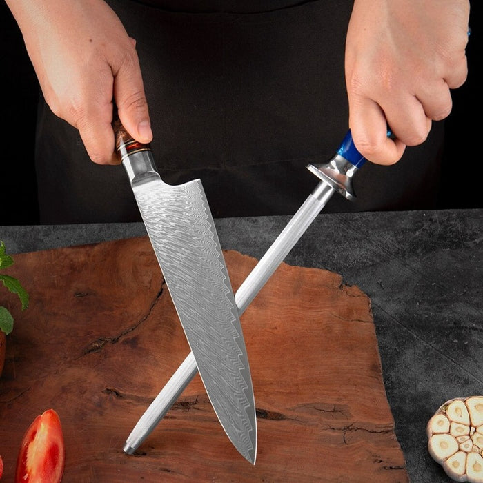 Multifunctional Knife Sharpener With Resin Handle