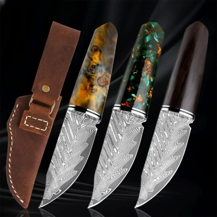 3.5 Inch Pocket Fixed Edge Utility Knife With Sheath