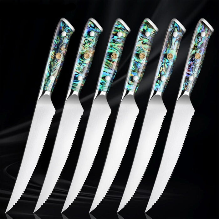 Serrated Stainless Steel Sharp Boning Steak Knife Sets