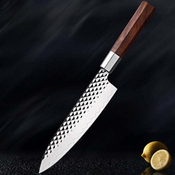 Three-Layer Composite Steel Handmade Forged Chef Knife