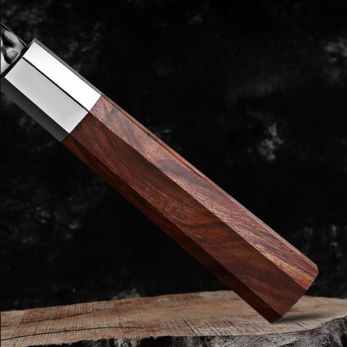 Three-Layer Composite Steel Handmade Forged Chef Knife