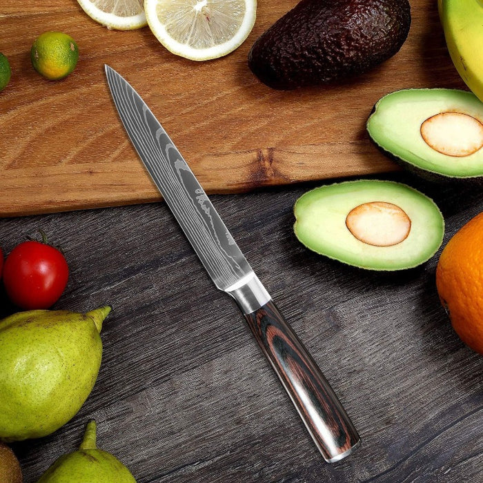 5-inch Stainless Steel Patterned Paring Knife